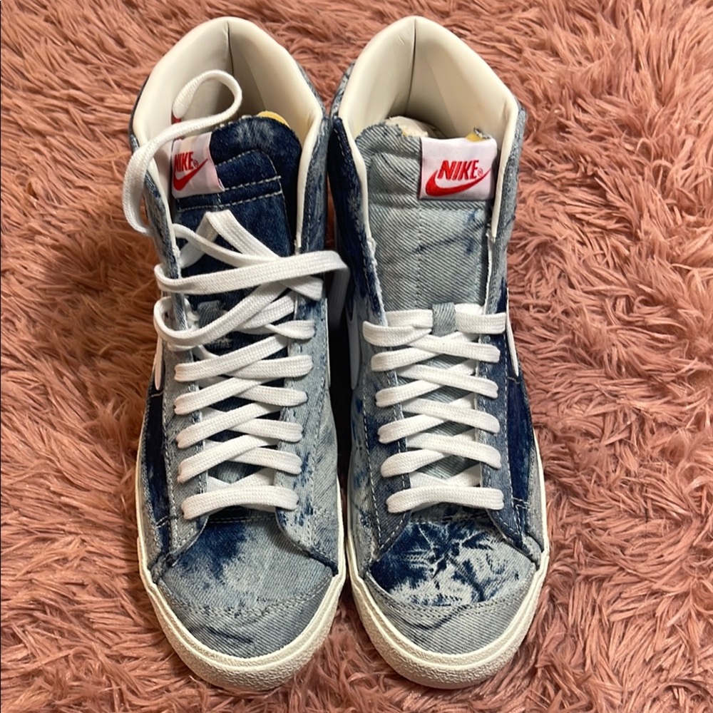Nike Denim High-Top Sneakers (Blazer Mid ‘77)